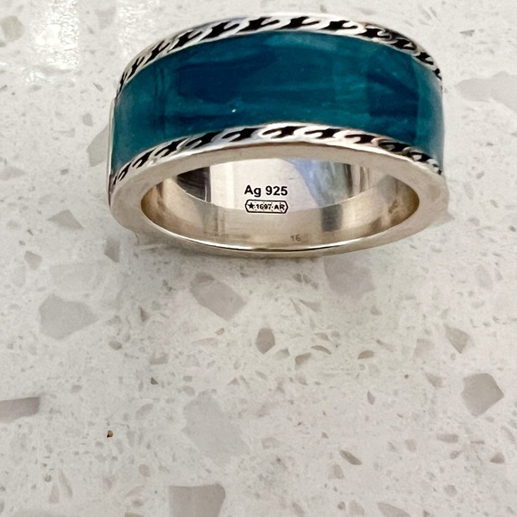 Double gg wide band ring - Picture 3 of 4